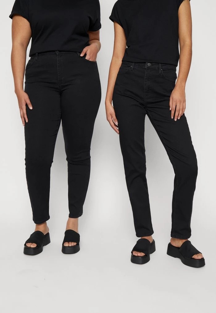 Pantalons ANNA FIELD Anna Field Straight Leg Jeans Noir Bleu Femme | LNN-6618207